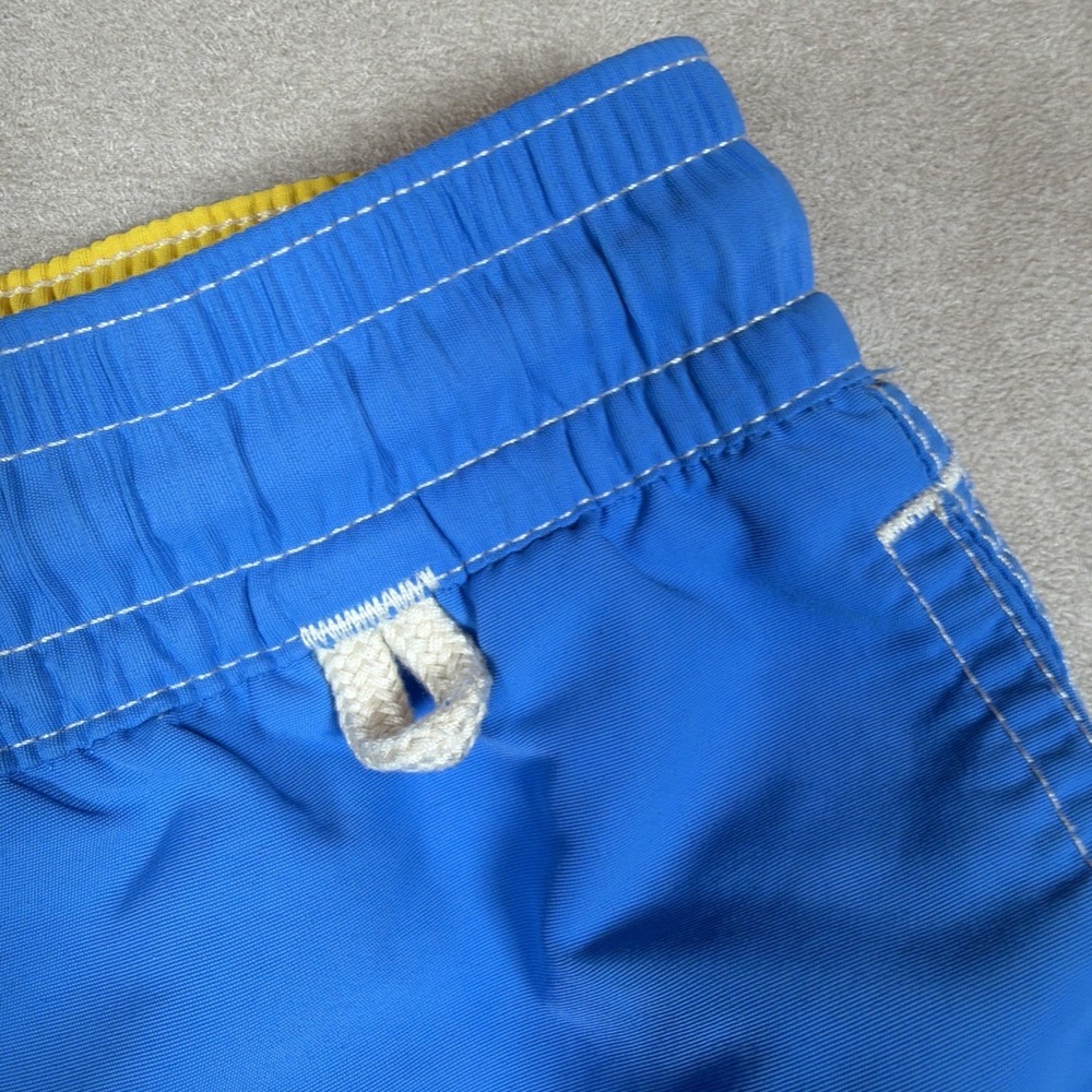 Polo Ralph Lauren Swim Trunks Men's Large Blue Yellow Pony Lined Board Shorts - Picture 5 of 15